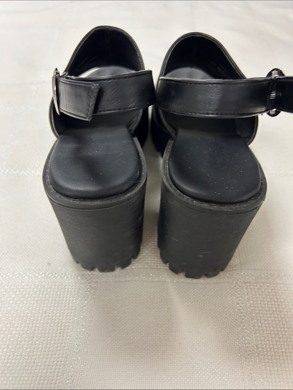 Madden Girl Black Open-Toe Slingback Leather Mules image 3